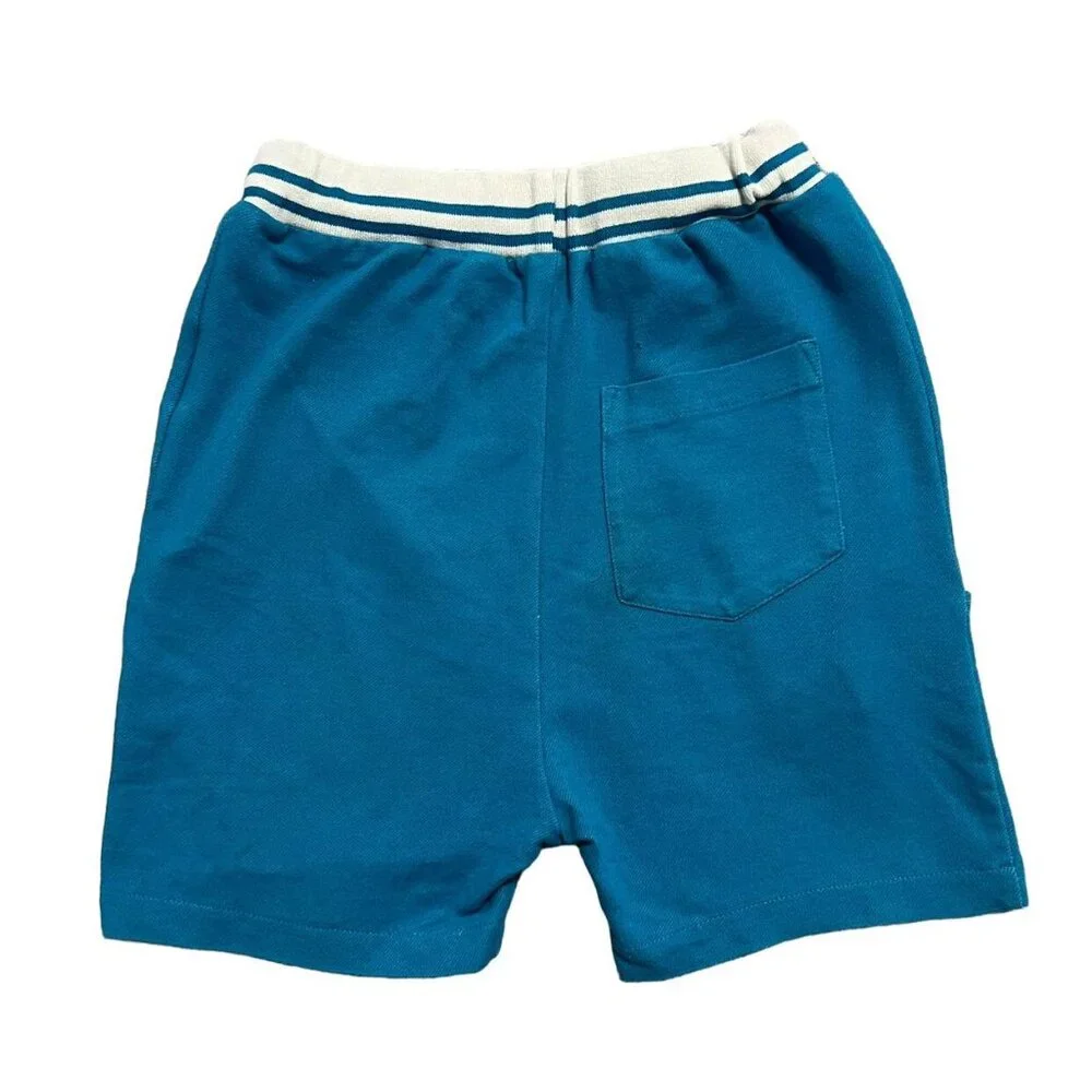 Alba Of Denmark Sz 116 (6Y) Organic Turkish Tile Blue Mike Shorts